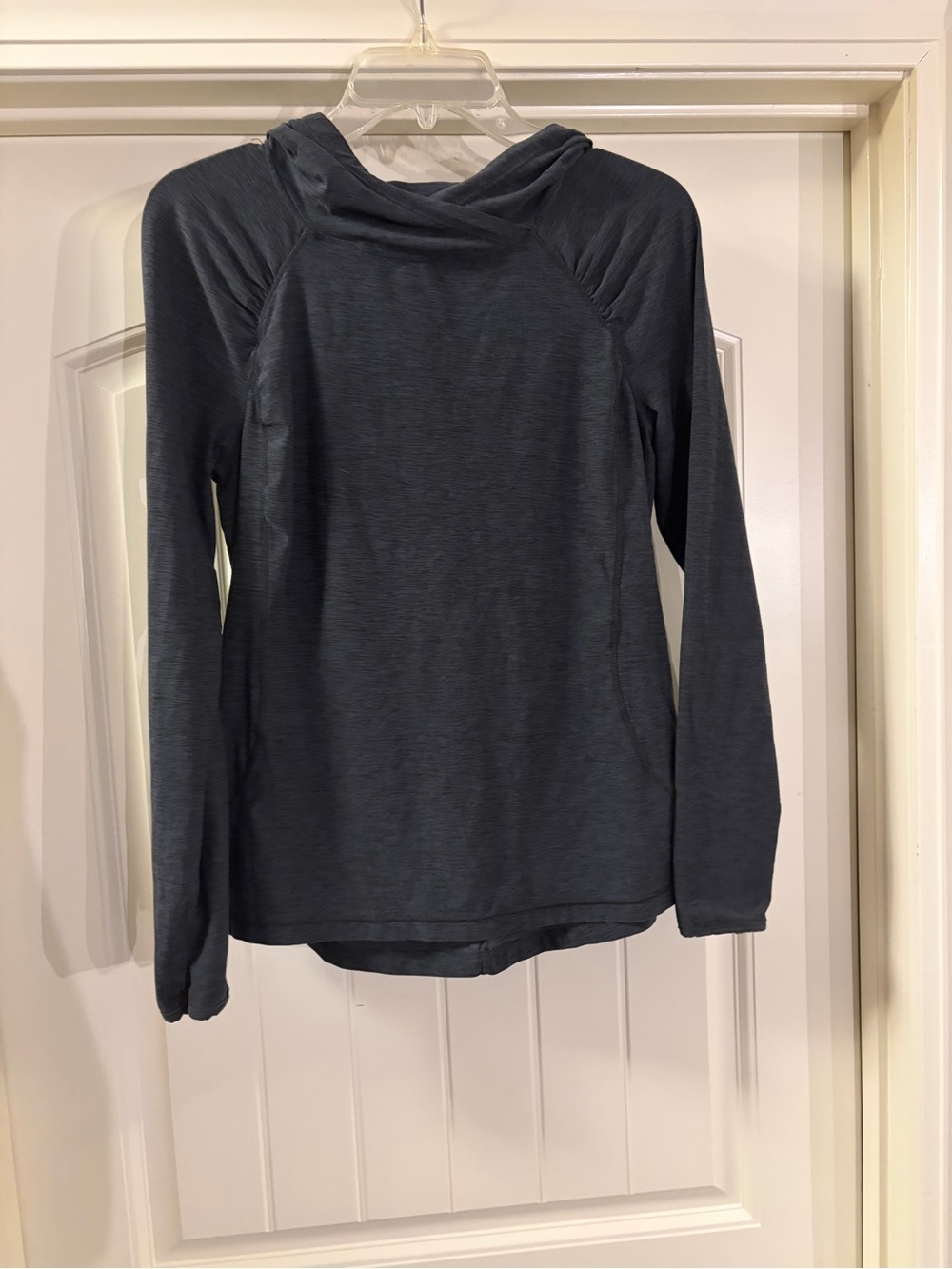 Danskin Now Women's Long-Sleeve Hooded Pullover - Charcoal Gray